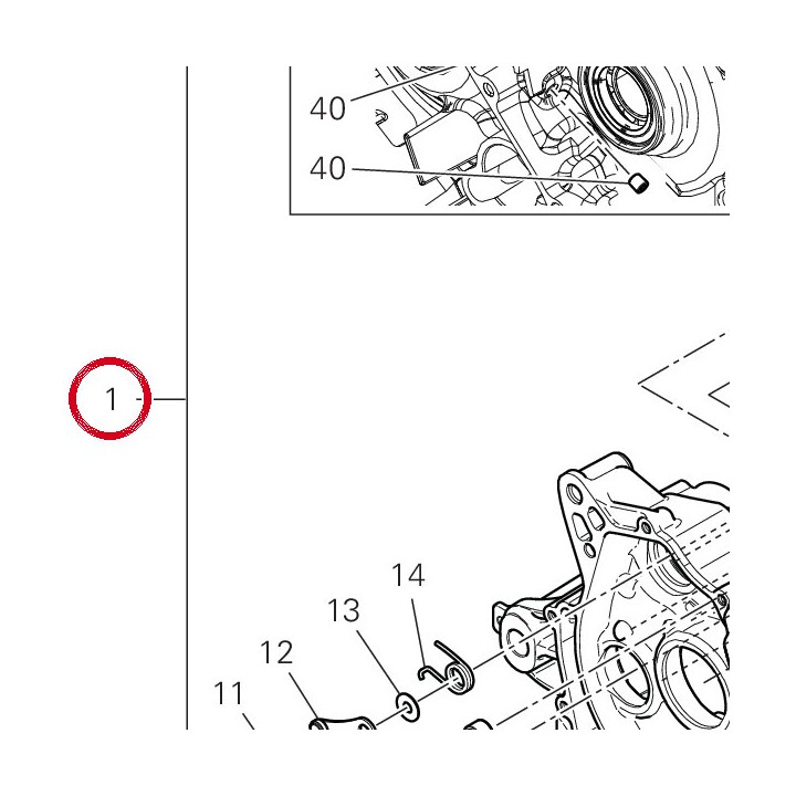 Assieme carter completo — réf. 225P0282C | Ducati Store