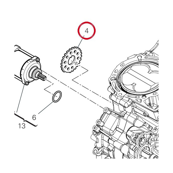 Roue phonique 50410411B — réf. 50410411B | Ducati Store