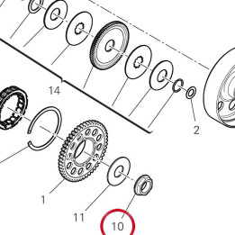 Ecrou 74811192A — réf. 74811192A | Ducati Store