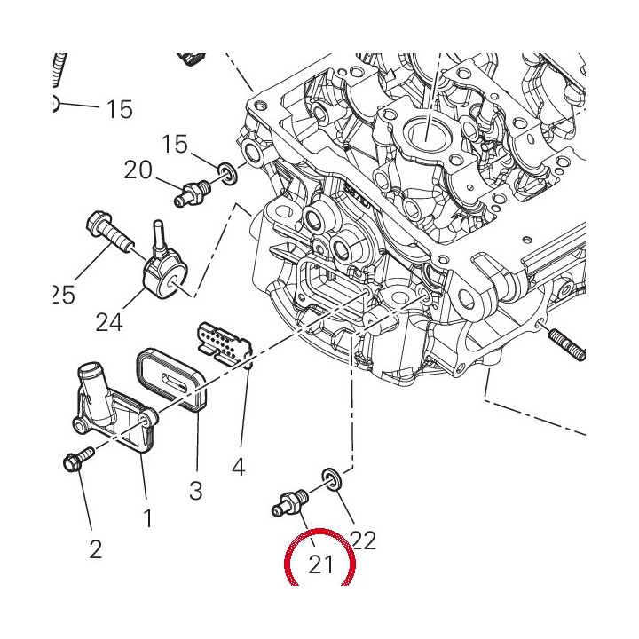 Raccord 81418021A — réf. 81418021A | Ducati Store