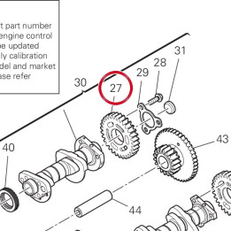 Engrenage D30 17111301B — réf. 17111301B | Ducati Store