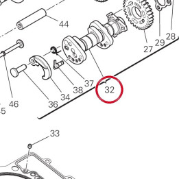 Exh. camshaft M21D assy — réf. 14826803C | Ducati Store