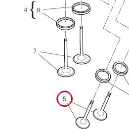 Soupape dechappement — réf. 21110801C | Ducati Store