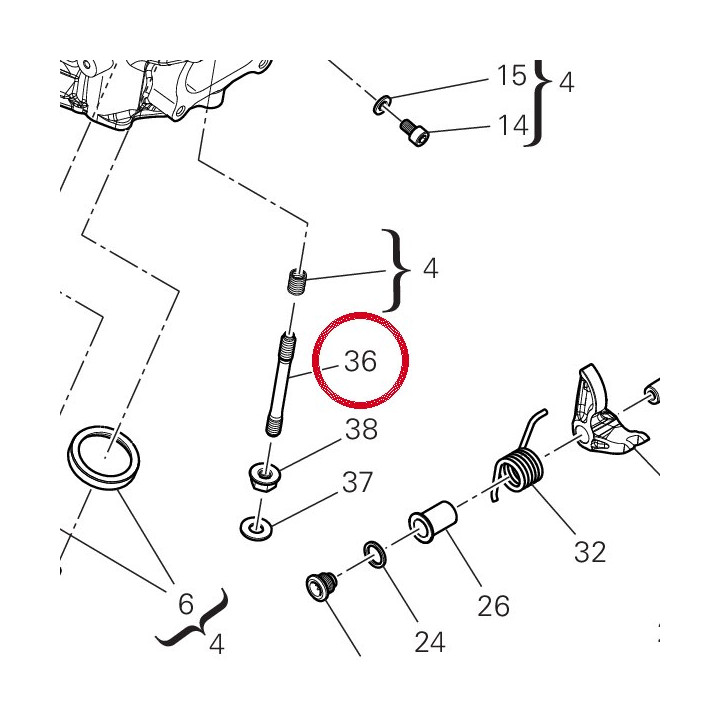 Goujon 76611351A — réf. 76611351A | Ducati Store