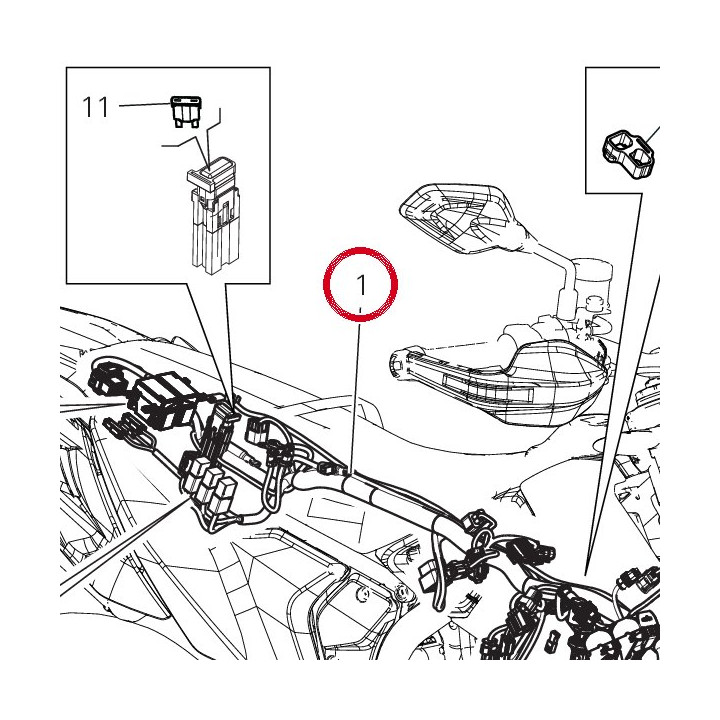 C╢blage principal 5101N151B — réf. 5101N151B | Ducati Store