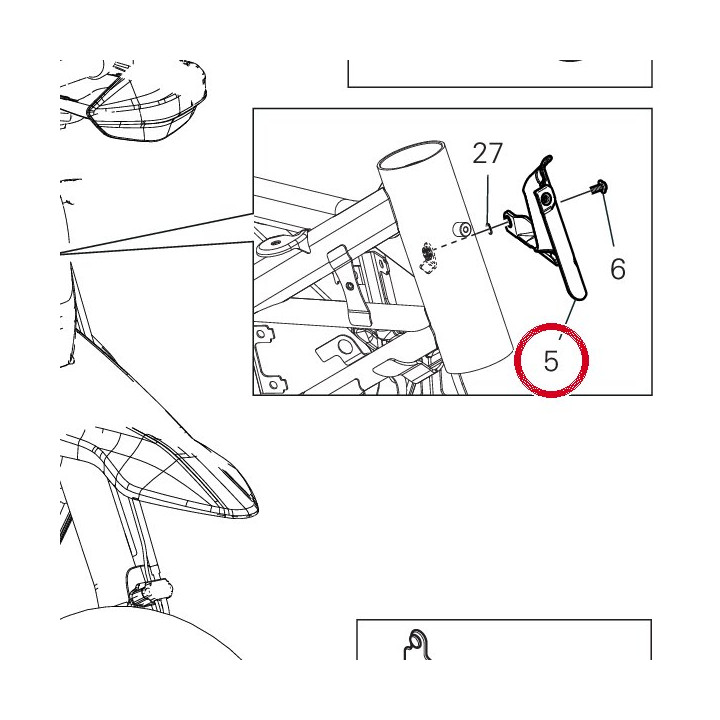 Passe-Cable câblage — réf. 75812151A | Ducati Store