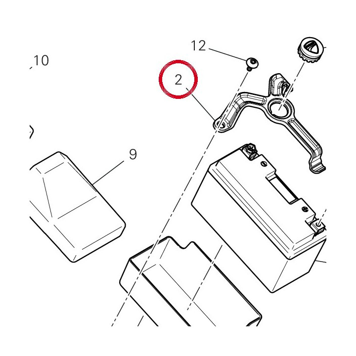 Equerre 8301M641A — réf. 8301M641A | Ducati Store