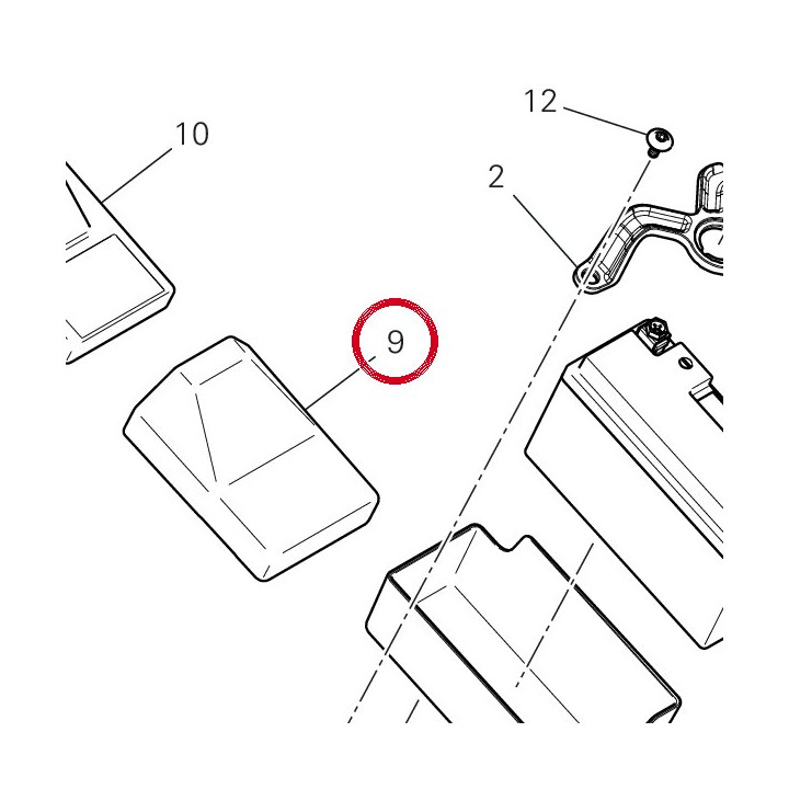 Equerre centrale blackbox — réf. 86613661A | Ducati Store