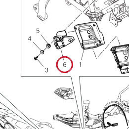 Support droit 8291P591B — réf. 8291P591B | Ducati Store