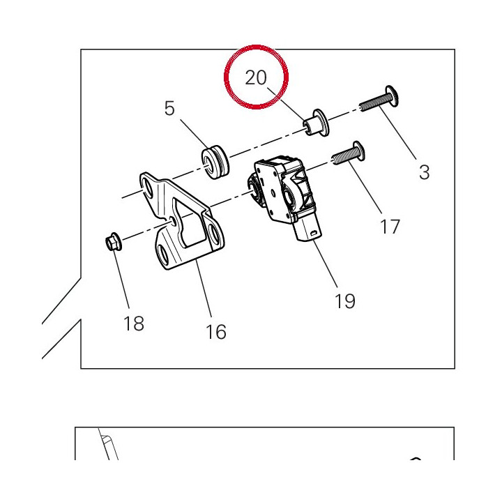 Entretoise 71616531AA — réf. 71616531AA | Ducati Store