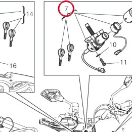 Main switch D15 with 2 keys — réf. 65220381B | Ducati Store