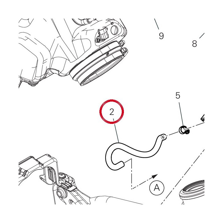 Tuyau 59013651A — réf. 59013651A | Ducati Store