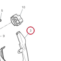 Encadrement phare gauche — réf. 4601P953A | Ducati Store