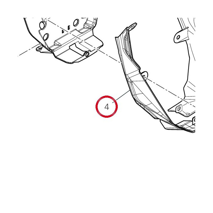 Encadrement phare droite — réf. 4601N962A | Ducati Store