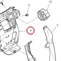 Cadre capot avant 4801D591A — réf. 4801D591A | Ducati Store