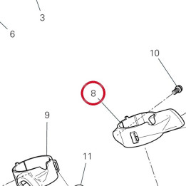 Support clignotant gauche — réf. 7131F231A | Ducati Store