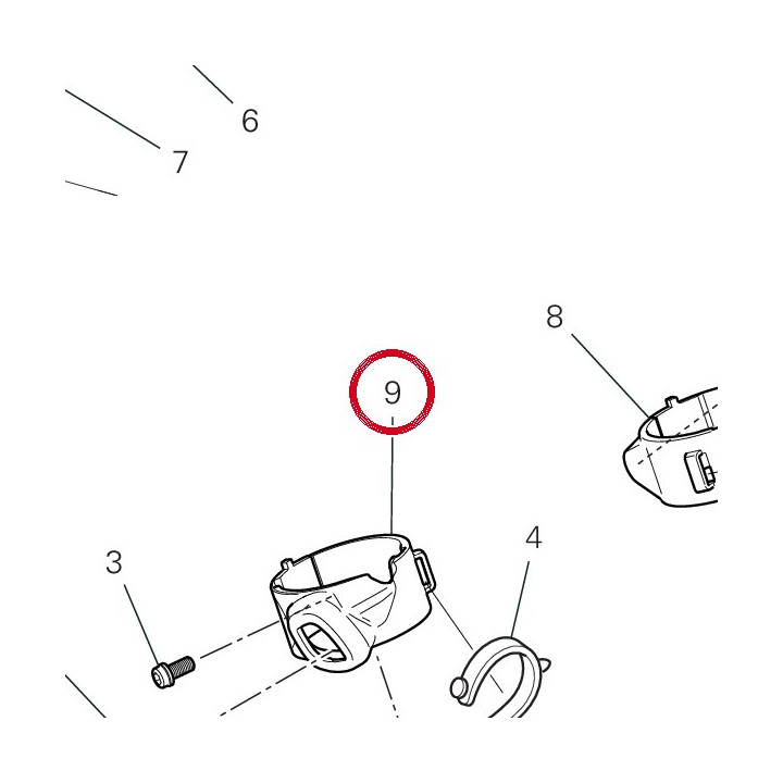 Support clignotant droit — réf. 7131F241A | Ducati Store