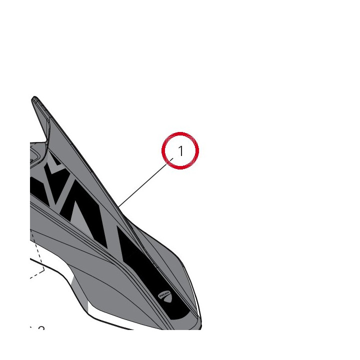 Garde-Boue avant 56416871AC — réf. 56416871AC | Ducati Store