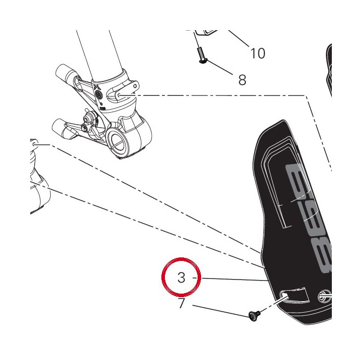 Protecteur de bras droit — réf. 4601E392AA | Ducati Store