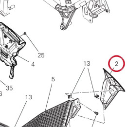 Panneau lateral gauche — réf. 482P7181AA | Ducati Store