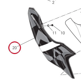 Panneau lateral droit — réf. 48217121AC | Ducati Store