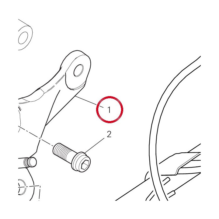 Support béquille lateral — réf. 55620681AA | Ducati Store