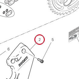 Couvercle pignon chaîne — réf. 4601G762A | Ducati Store
