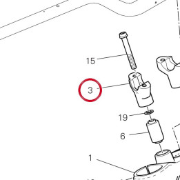 Bride guidon, inférieur — réf. 36012931AA | Ducati Store