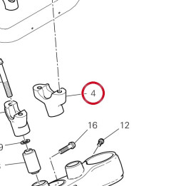 Bride guidon, inférieur — réf. 36012951AA | Ducati Store