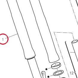 Fourche complète droit — réf. 34420983A | Ducati Store