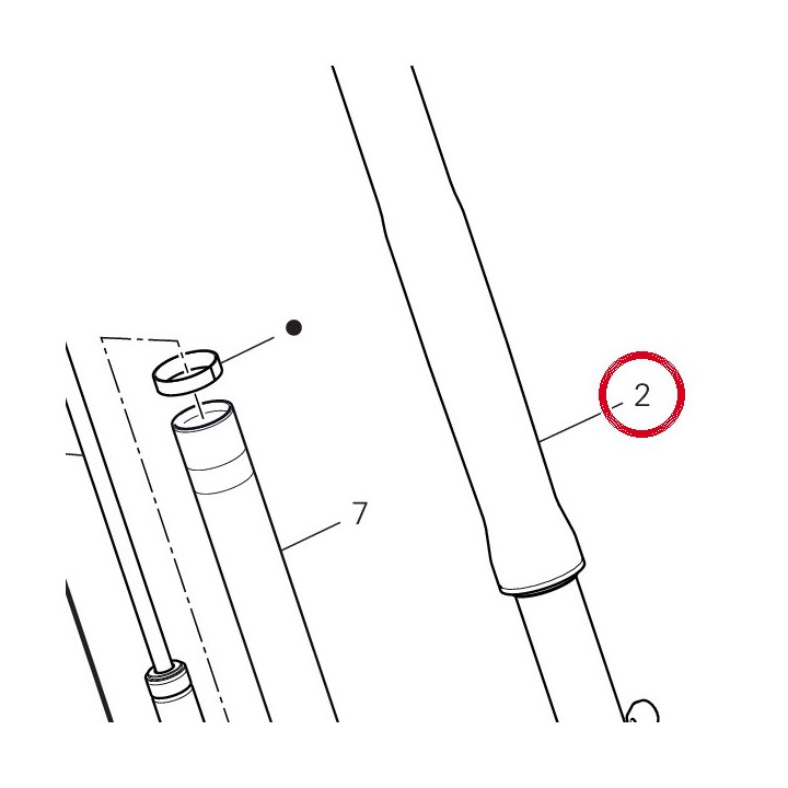 Fourche complète gauche — réf. 34520983A | Ducati Store