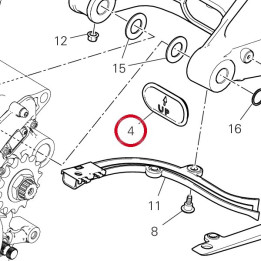 Bouchon bras oscillant — réf. 87210601A | Ducati Store