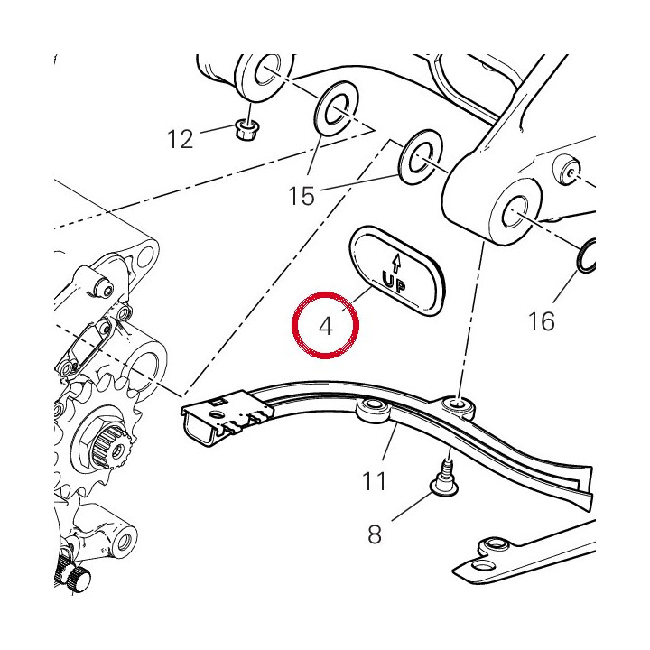 Bouchon bras oscillant — réf. 87210601A | Ducati Store