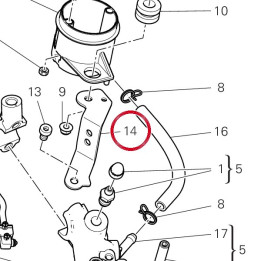 Support réservoir huile — réf. 82917091A | Ducati Store