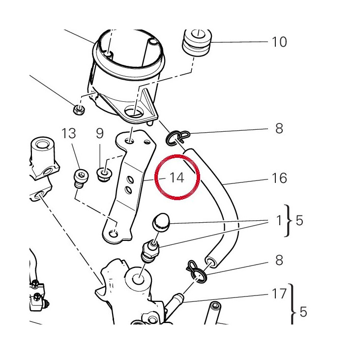 Support réservoir huile — réf. 82917091A | Ducati Store