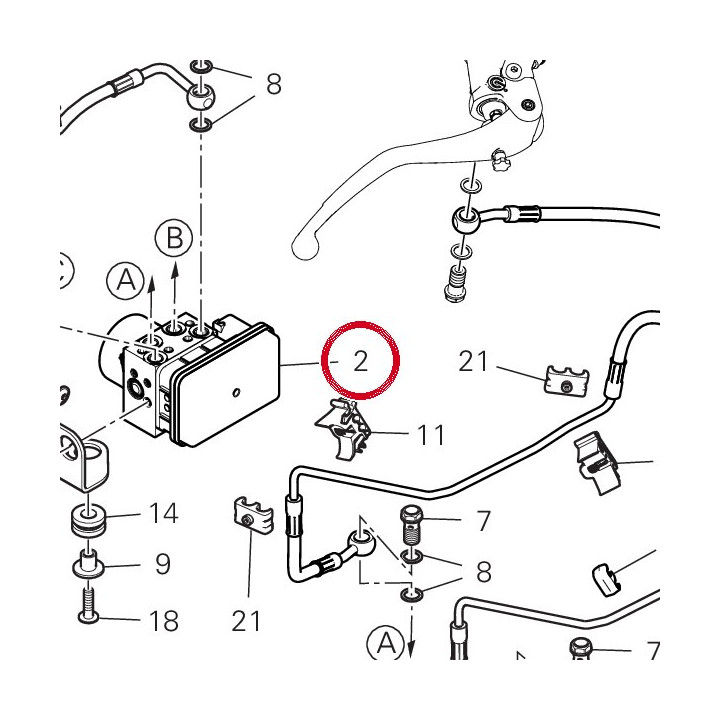 Centrale Abs 54240911A — réf. 54240911A | Ducati Store