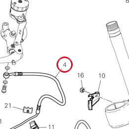 Durite maître cylindre av — réf. 61811501A | Ducati Store