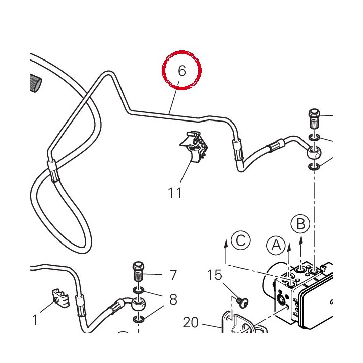 Durit Boitier-Etrier — réf. 61911651A | Ducati Store