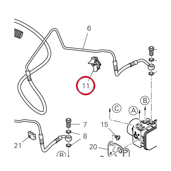 Passe-Tube Abs 75810662D — réf. 75810662D | Ducati Store