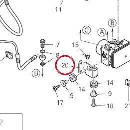 Support 83017531AA — réf. 83017531AA | Ducati Store