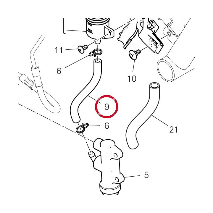 Tuyau huile 87712741A — réf. 87712741A | Ducati Store