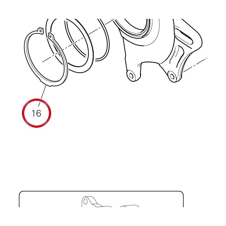 Circlip 88450041A — réf. 88450041A | Ducati Store