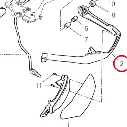 Bride gauche 46016852A — réf. 46016852A | Ducati Store