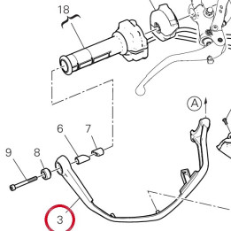 Bride droite 46016862A — réf. 46016862A | Ducati Store