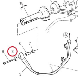 Entretoise 71319982AA — réf. 71319982AA | Ducati Store