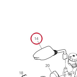 Rétroviseur droit 52320431D — réf. 52320431D | Ducati Store