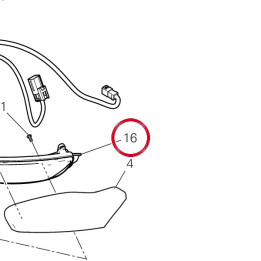 Clignotant droit 53010342A — réf. 53010343A | Ducati Store