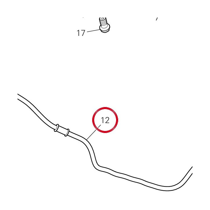 Tuyau embrayage 63211051A — réf. 63211051A | Ducati Store