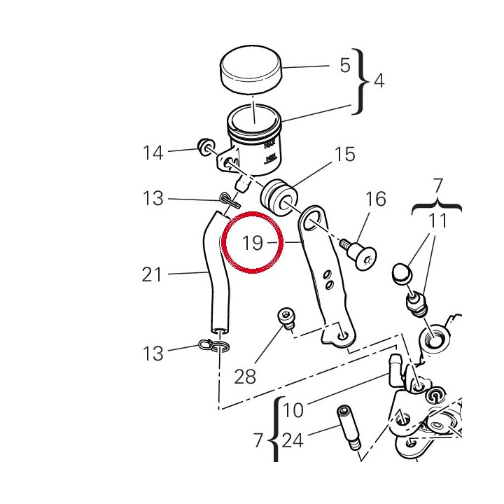 Support réservoir huile — réf. 82917081A | Ducati Store