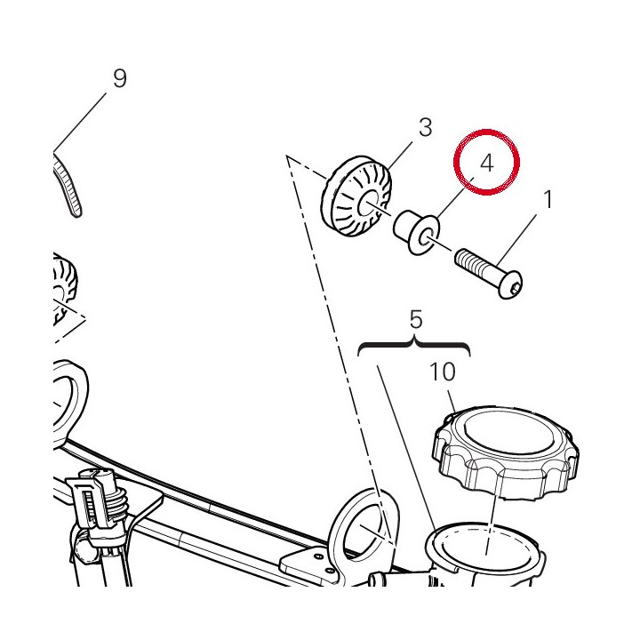 Entretoise 71614971AA — réf. 71614971AA | Ducati Store